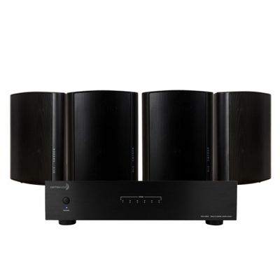 Dayton Audio MA1260 i 2 pary czarnych DLS MB6i do siłowni lub na taras