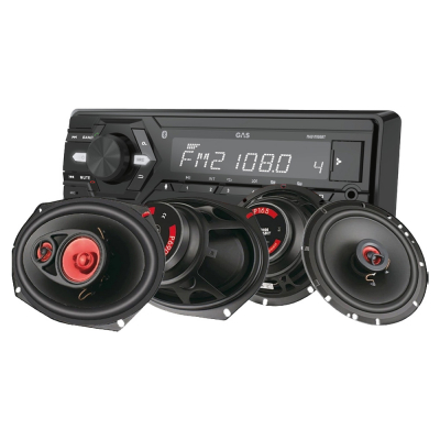 GAS MAD M100-BT pakiet car audio z głośnikami Bass Habit Play