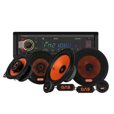 GAS MAD M110-BTR z głośnikami MAD K1 i X1, pakiet car audio