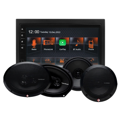 GAS MAX MV240-BT i głośniki Rockford Fosgate Prime, pakiet car audio