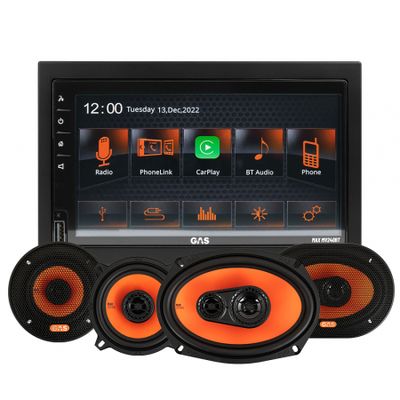 GAS MAX MV240-BT i głośniki GAS MAD X2, pakiet car audio