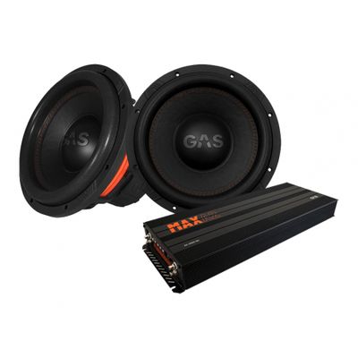 2-pak GAS MAX S1-12D1 & MAX A2-2500.1DL, pakiet basowy