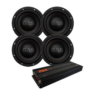 4-pak GAS MAX S1-6D1 & MAX A2-2500.1DL, pakiet basowy
