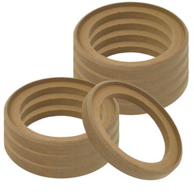 8-pack wpuszczanych pierścieni MDF, 8 cali