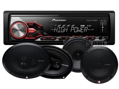 Pioneer MVH-280FD i głośniki Rockford Fosgate Prime