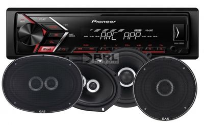 Pioneer MVH-S100Ui i głośniki GAS SILVER