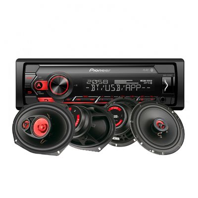 Pioneer MVH-S320BT i głośniki Bass Habit Play