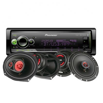 Pioneer MVH-S520BT i głośniki Bass Habit Play
