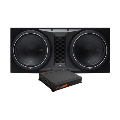 Rockford Fosgate P1-2x12 i GAS MAD A2-1200.1DFL, pakiet basowy
