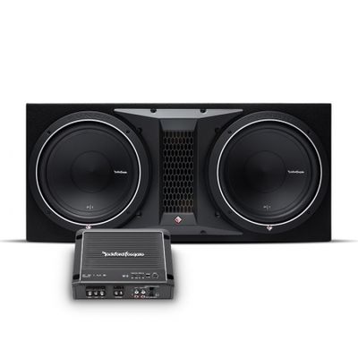 Rockford Fosgate P1-2x12 i Rockford Fosgate R500X1D