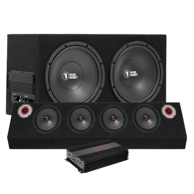 Bass Habit PL212A z deską raggar Rebel i wzmacniaczem