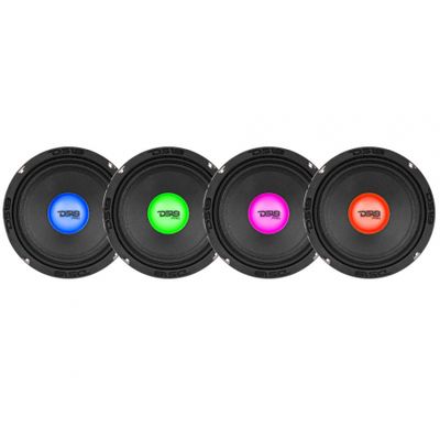 Zestaw 4 szt. DS18 PRO-X6.4RGBCAP, midbas 6,5 cala z oświetleniem RGB LED