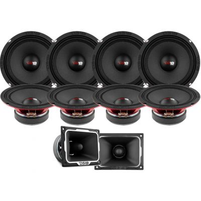 Zestaw 8 szt. DS18 PRO-X8.4M z PRO-TWX5, duży zestaw SPL