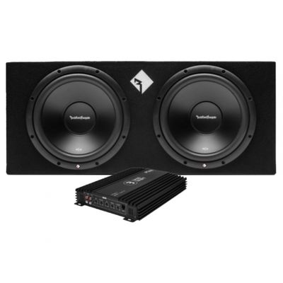 Rockford Fosgate R2-2X12 i Play Power 600.1, pakiet basowy
