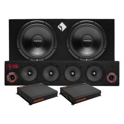Rockford Fosgate R2-2X12 z SPL64, zestaw 