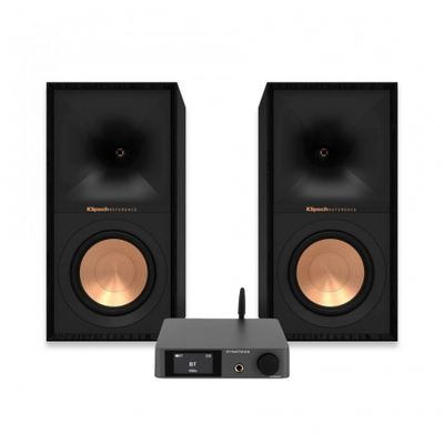 Dynavoice CA802BT i Klipsch R-50M, zestaw stereo, czarny