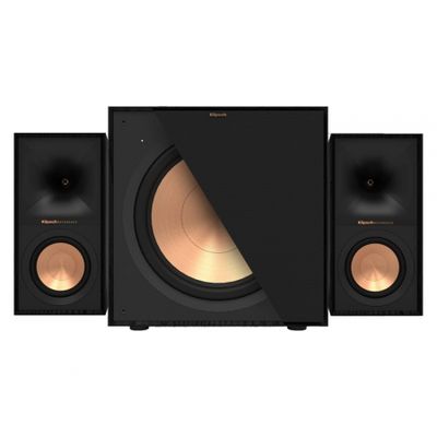 Klipsch R-50M i R-121SW, zestaw głośników 2.1, czarny