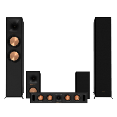 Klipsch Reference R-600F, zestaw głośników 5.0, czarny