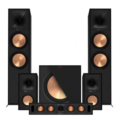 Klipsch R-800F, zestaw głośników 5.1, czarny