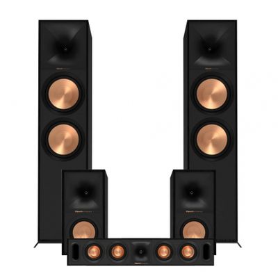 Klipsch R-800F, zestaw głośników 5.0, czarny