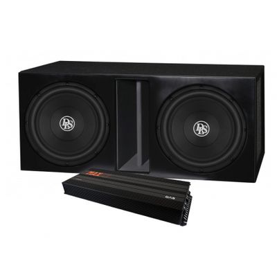 2-pack DLS RCW12.D2 w obudowie z GAS MAX A2-2500.1DL, zestaw basowy