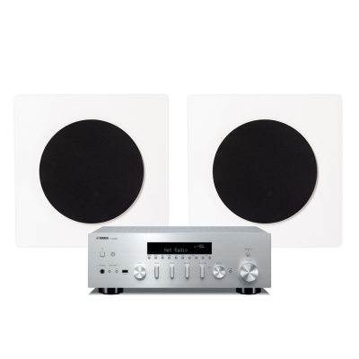 Yamaha R-N600A i DLS Flatbox D-One, zestaw stereo