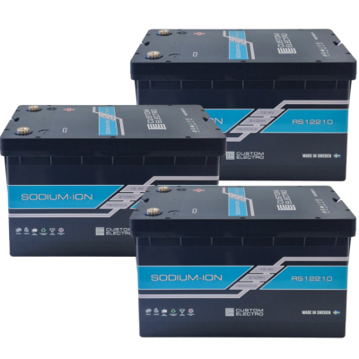 Pakiet baterii, 3-pack CustomElectro RS 12-210 Sodium-Ion