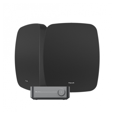 Wiim Amp Pro z Klipsch RSM-650, zestaw zewnętrzny w kolorze czarnym