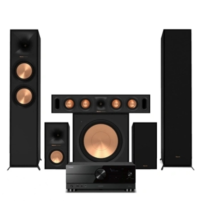 Yamaha RX-A2A z głośnikami Klipsch Reference, zestaw kina domowego 5.1