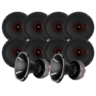 8-pack Bass Habit SE2200M z 2 szt. SE50HTH, zestaw SPL duży
