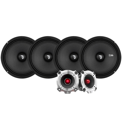 4-pak Bass Habit SP165M z SP25HT, zestaw SPL