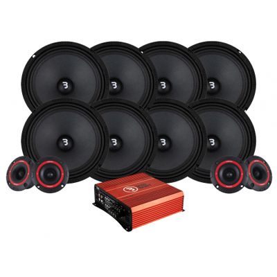 8-pak Bass Habit Play SP200M z SP25A pakiet SPL z wzmacniaczem, duży