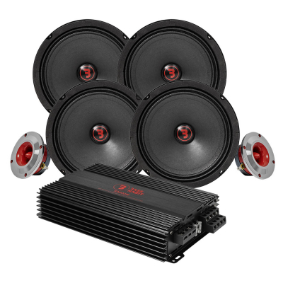 Bass Habit Rebel SR165M z SR25T i RA800W, pakiet SPL średni