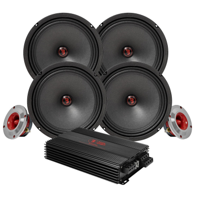 Bass Habit Rebel SR200M z SR25T i RA800W, pakiet SPL średni