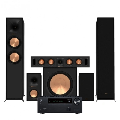 Onkyo TX-NR6100 i Klipsch Reference R-600F, pakiet kina domowego 5.1