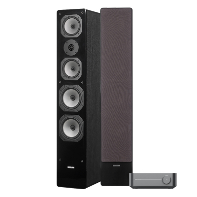 WiiM Amp i Dynavoice Challenger M-65, zestaw stereo