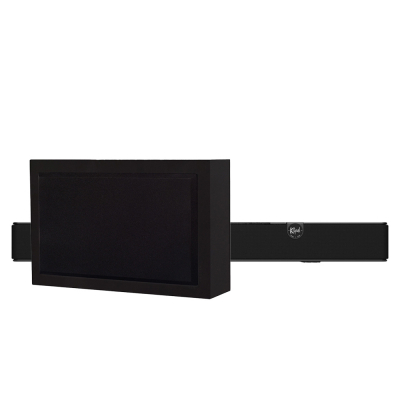 Klipsch Flexus Core 100 i DLS Flatsub 8.2, zestaw soundbar 2.1 z subwooferem
