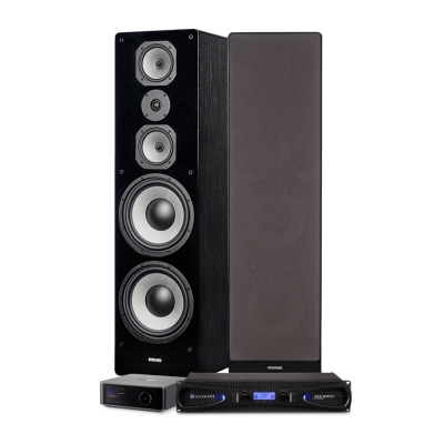 Crown XLS-1002 z Wiim Ultra i Dynavoice Challenger M-105, zestaw stereo