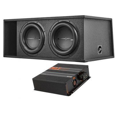 DS18 ZXI-212LD.RG z GAS MAX PA1-3000.1DZ1, ciężki zestaw basowy