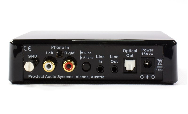 Pro-Ject Optical Box E Phono, stopień RIAA z wyjściem optycznym, czarny