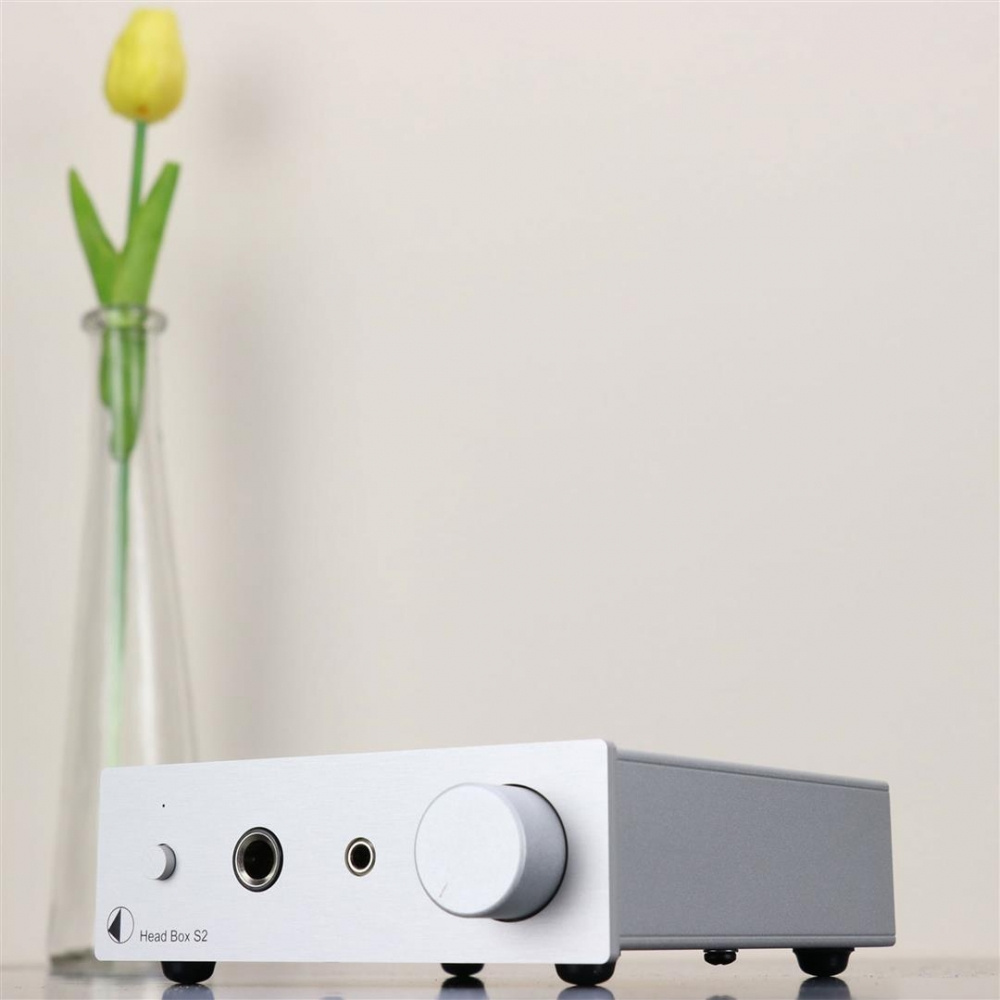 Pro-Ject Head Box S2, srebrny wzmacniacz słuchawkowy