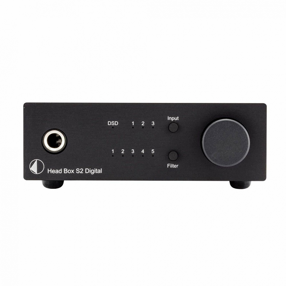 Pro-Ject Head Box S2 Digital wzmacniacz słuchawkowy z DAC i wyjściem przedwzmacniacza, czarny