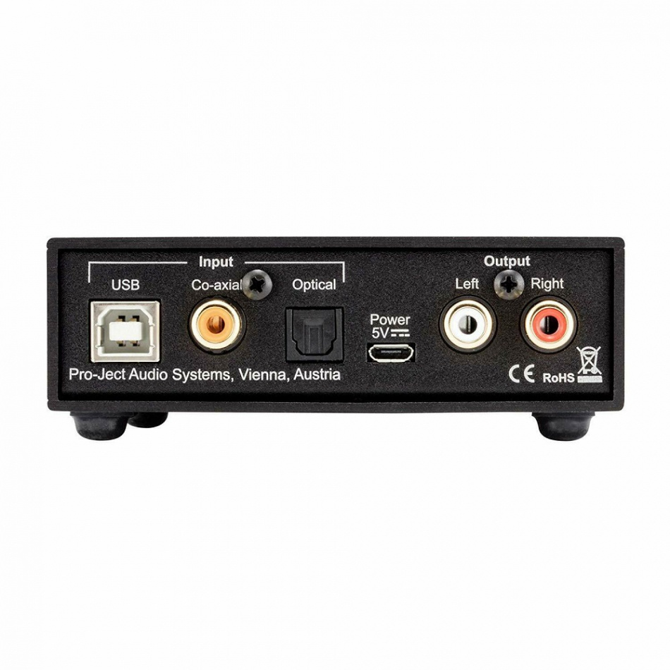 Pro-Ject Head Box S2 Digital wzmacniacz słuchawkowy z DAC i wyjściem przedwzmacniacza, czarny