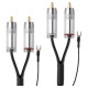 Pro-Ject Connect It Phono S RCA kabel do gramofonu z przewodem uziemiającym, 1.23 metra Pro-Ject Connect It Phono S RCA kabel do gramofonu z przewodem uziemiającym, 1.23 metra