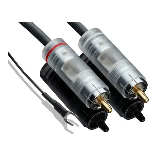Pro-Ject Connect It Phono S RCA kabel do gramofonu z przewodem uziemiającym, 1.23 metra