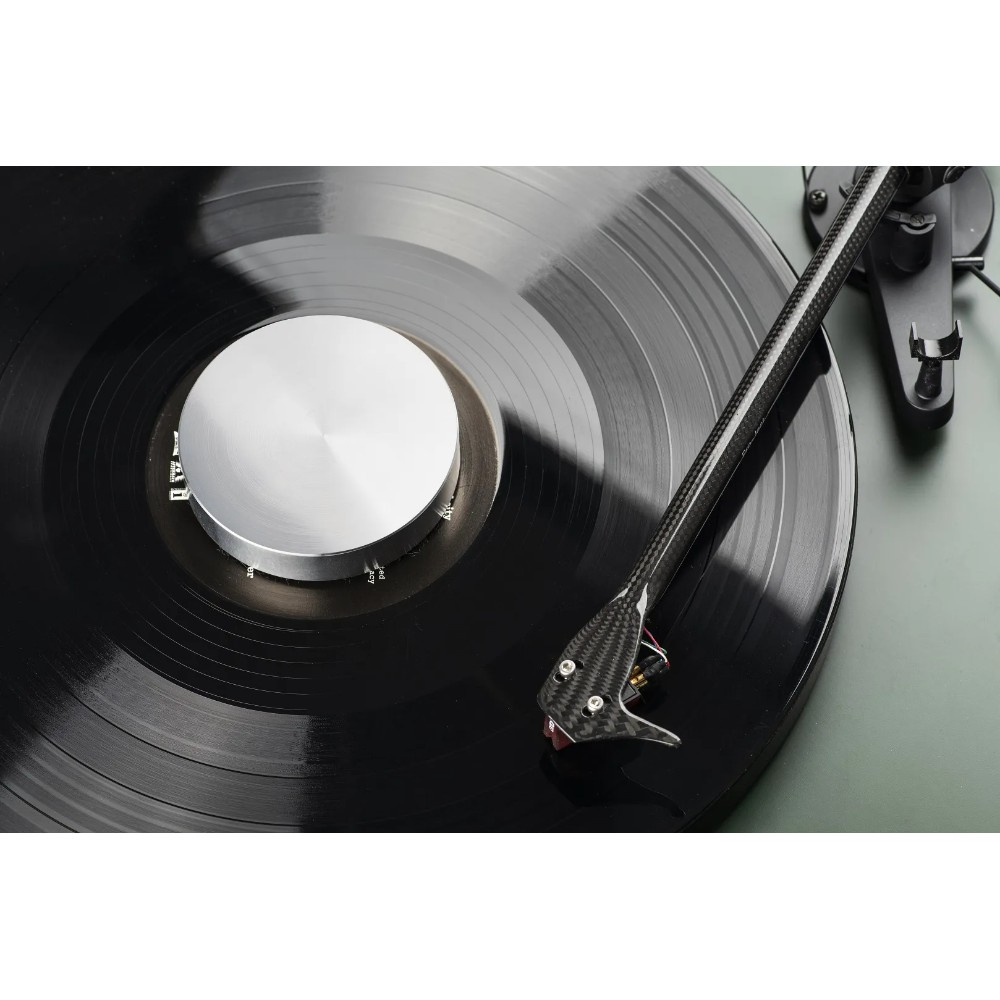 Pro-Ject Record Puck E docisk do płyt, srebrny