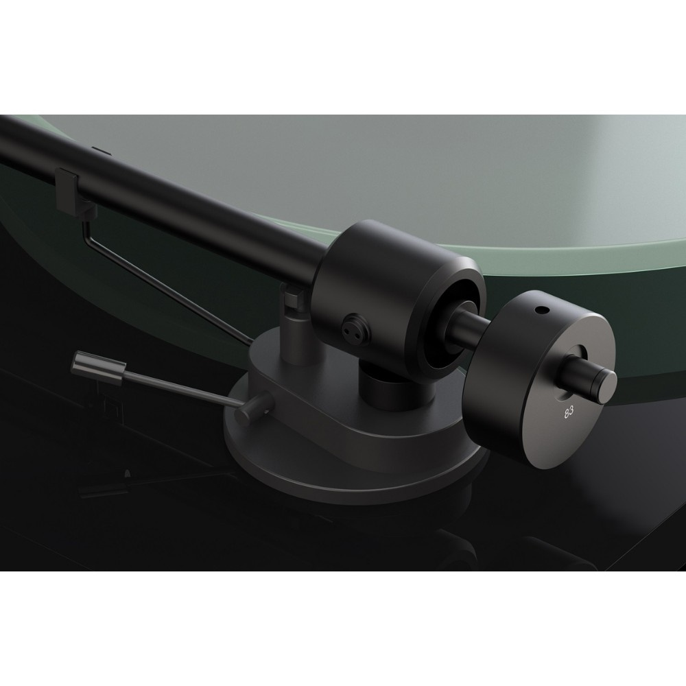 Pro-Ject T1 EVO gramofon z wkładką OM10, fortepianowa czerń