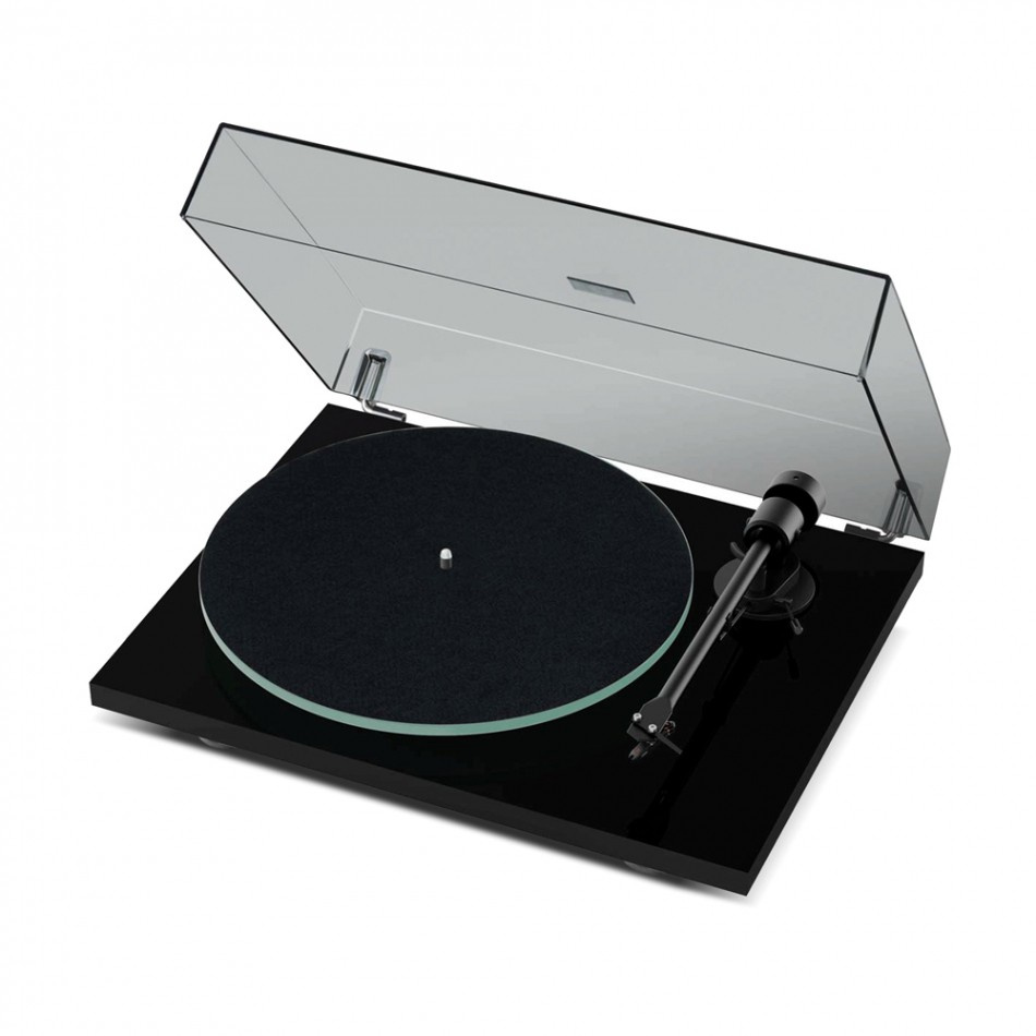 Pro-Ject T1 EVO BT gramofon z wkładką OM10, fortepianowa czerń