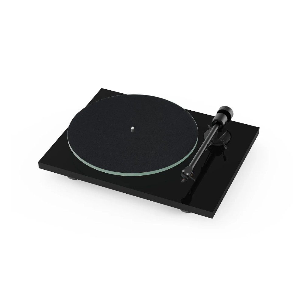 Pro-Ject T1 EVO Phono gramofon z wkładką OM10, fortepianowa czerń