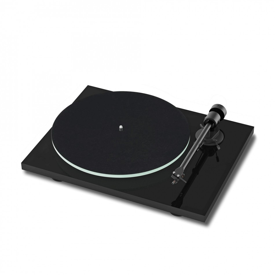 Pro-Ject T1 EVO Phono gramofon z wkładką OM10, fortepianowa czerń